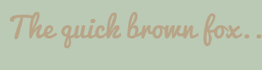 Image with Font Color B8A487 and Background Color BBCAB5
